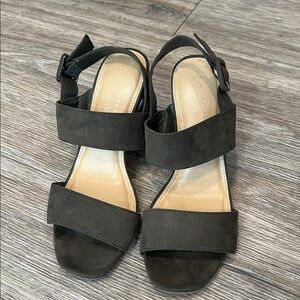 LC Lauren Conrad Matcha Olive Women's High Heel Sandals 7.5